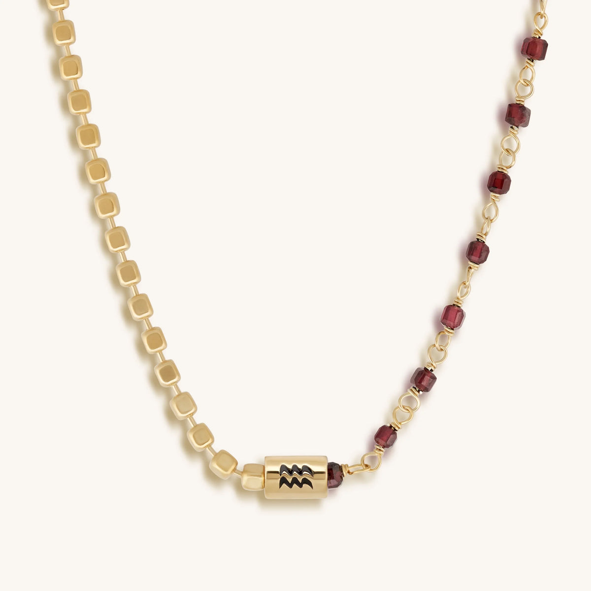 Celestial Vision Aquarius Garnet Jewelry Set