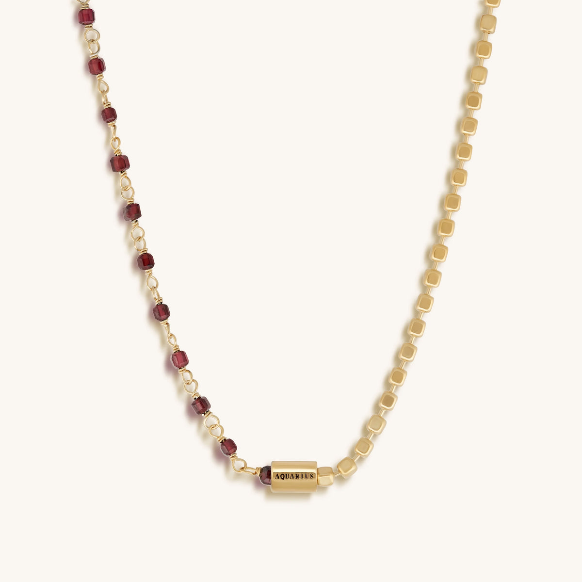 Effervescent Spirit Aquarius Garnet Necklace – image 4