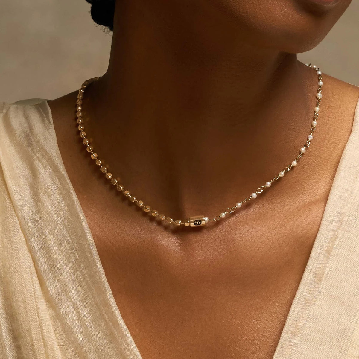 Nurturing Spirit Cancer Pearl Jewelry Set