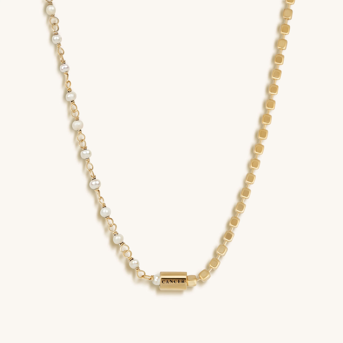 Charismatic Intuition Cancer Pearl Necklace