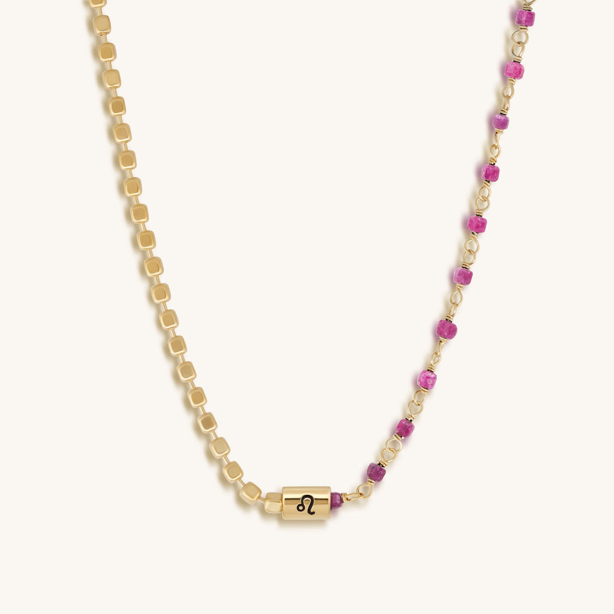 Majestic Flame Leo Ruby Jewelry Set