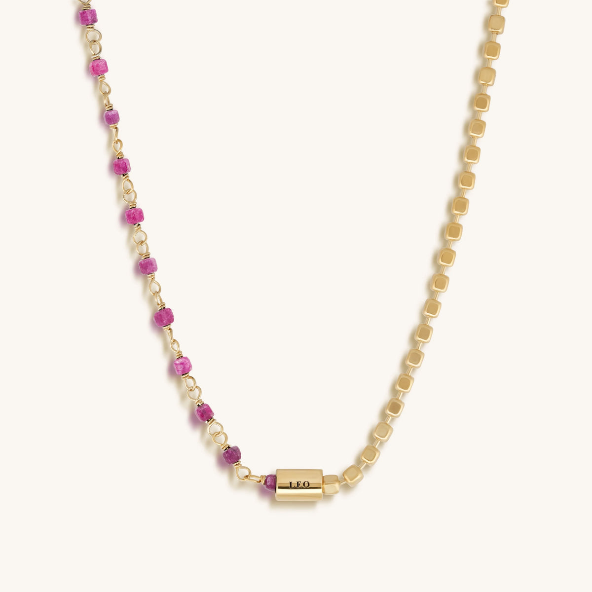 Confidently Majestic Leo Ruby Necklace