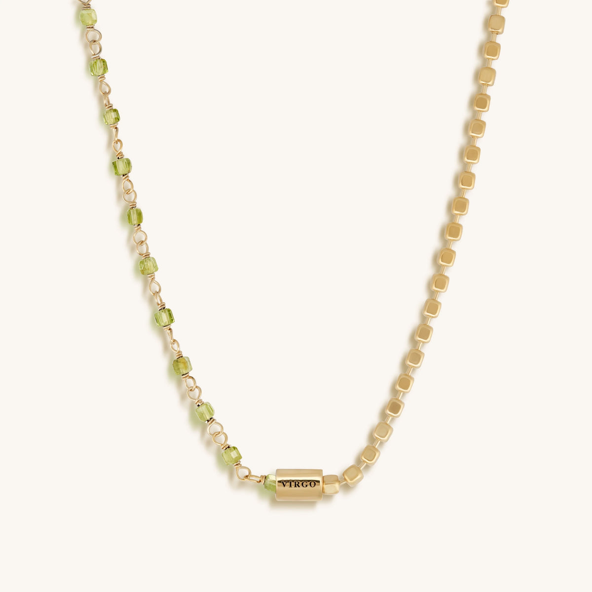 Effortless Perfection Virgo Peridot Necklace