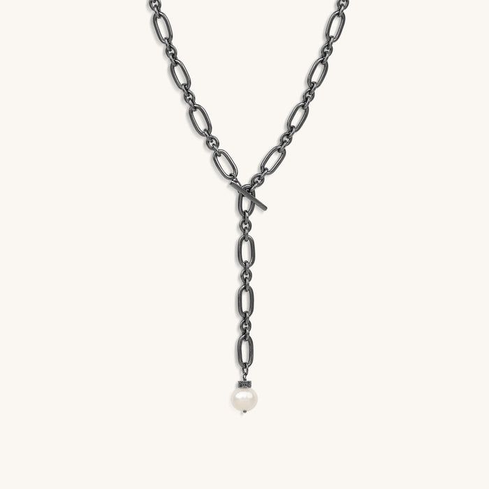 Sacred Connections Sterling Silver Pearl Charm Necklace