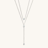 Universal Wisdom - Double Layer Blue Topaz Necklace
