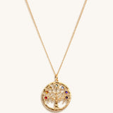 Mindful Alignment Chakra Tree Of Life Charm Necklace
