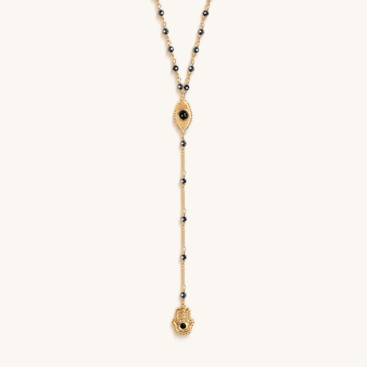 Spiritual Resilience Gold Plated Rosary Necklace