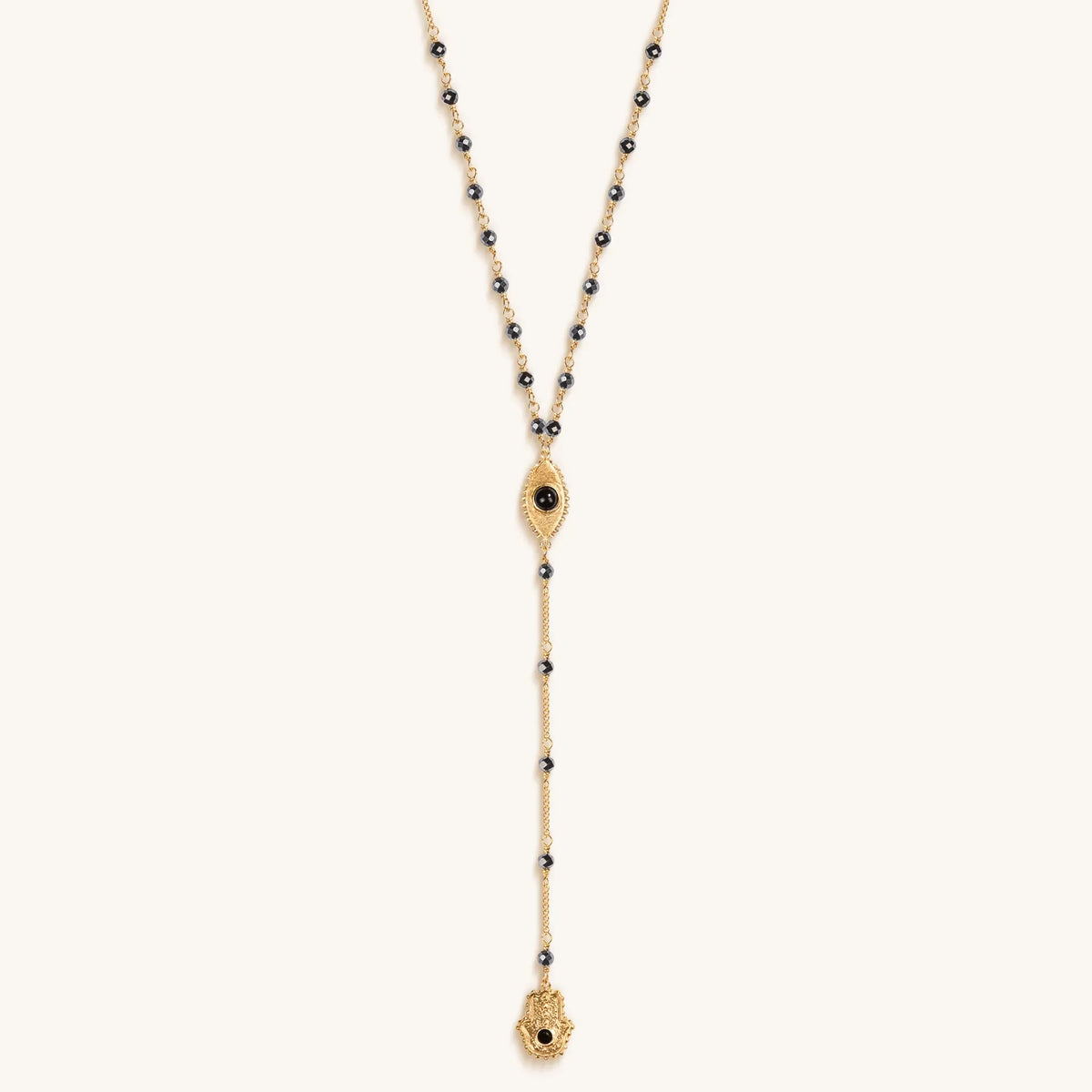 Spiritual Resilience Gold Plated Rosary Necklace