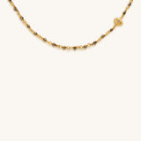 Boundless Optimism Pyrite Evil Eye Charm Necklace