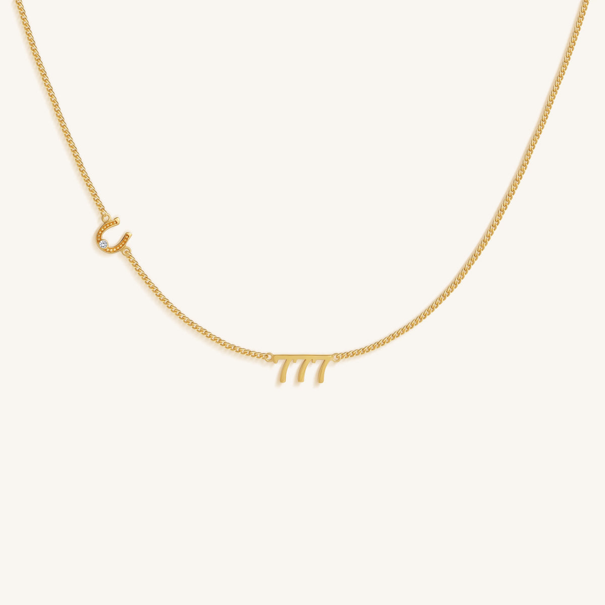 777 Lucky Horseshoe Necklace
