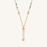 Heart of Serenity Multi-Stone Tube Necklace