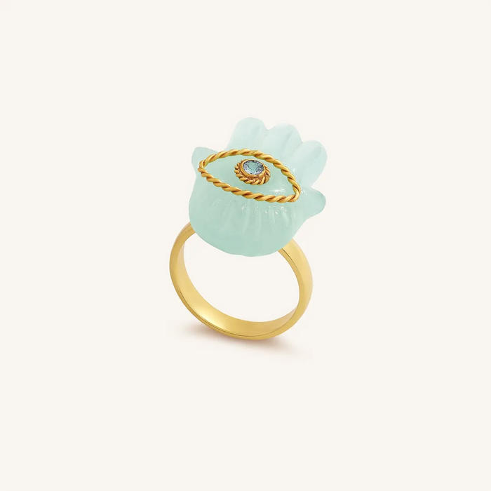 Skybound Blessings Hamsa Ring