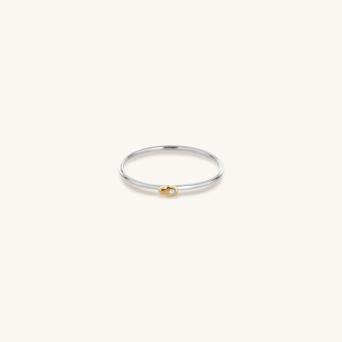 Divine Shield Diamond Hamsa Ring Size 7