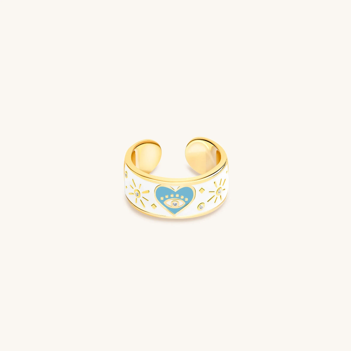 Boundless Love - Diamond & Blue Topaz Ring