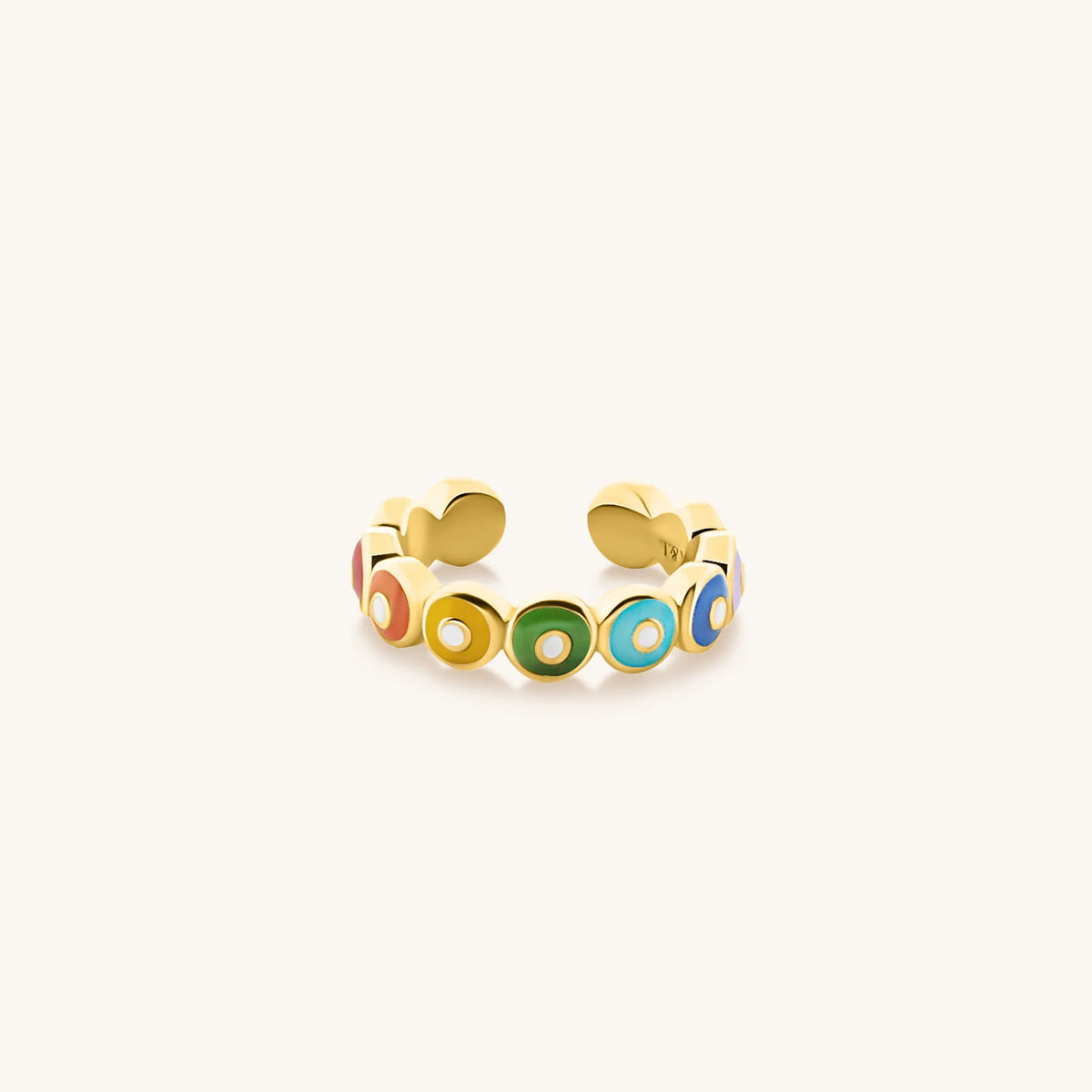 Vivid Personality Chakra Evil Eye Ring