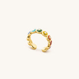 Vivid Personality Chakra Evil Eye Ring