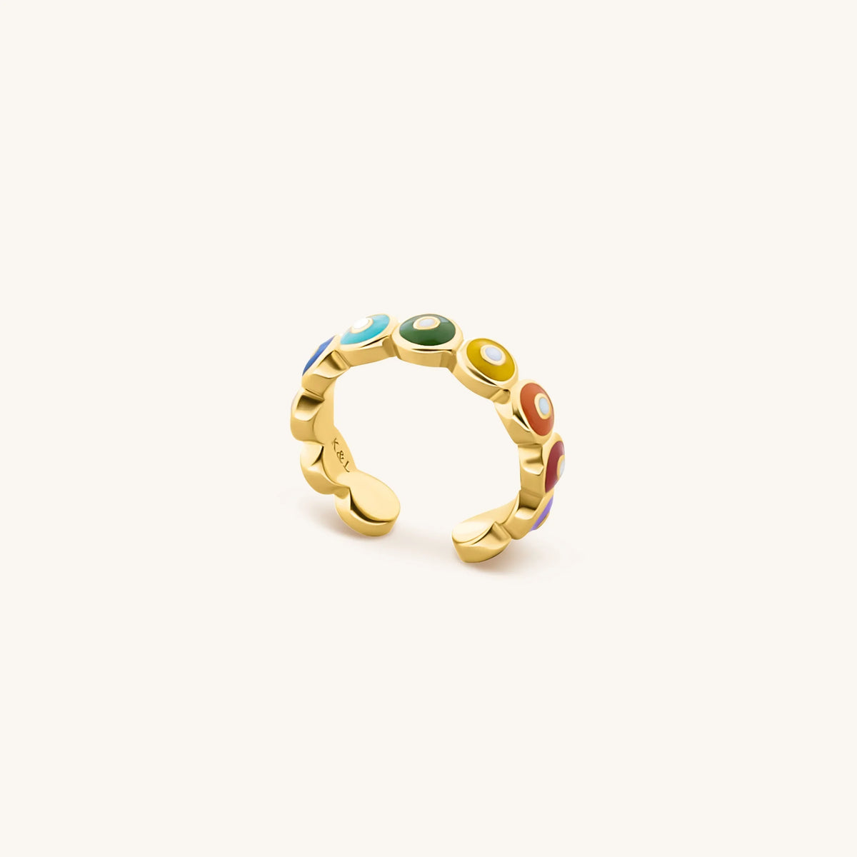 Vivid Personality Chakra Evil Eye Ring