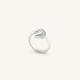 Cosmic Transformation Silver Moon & Star Ring