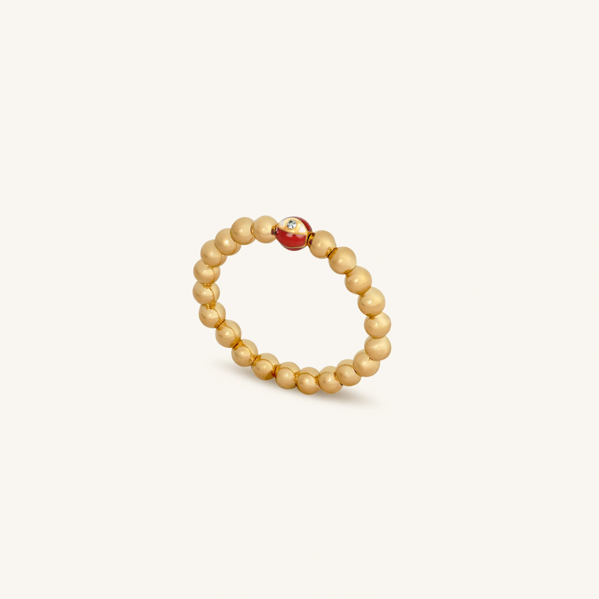 Empowered Reality Gold Evil Eye Ring