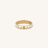 Luminous Aura Gold Stars Ring