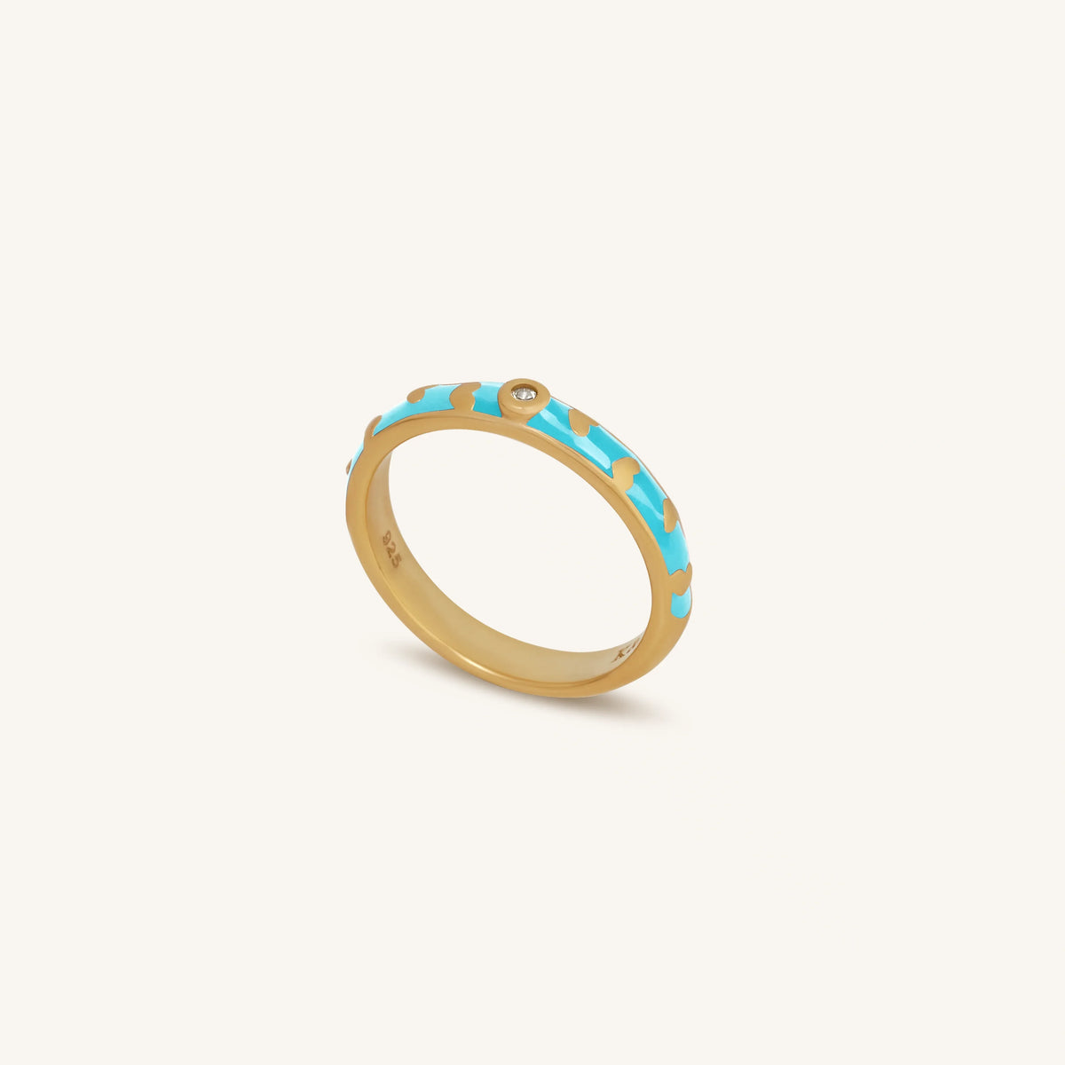 Illuminated Love Gold Hearts Ring