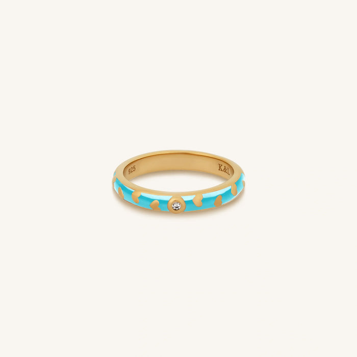 Illuminated Love Gold Hearts Ring