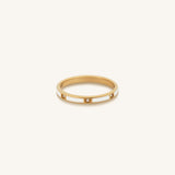 Clarified Perception Gold White Ring