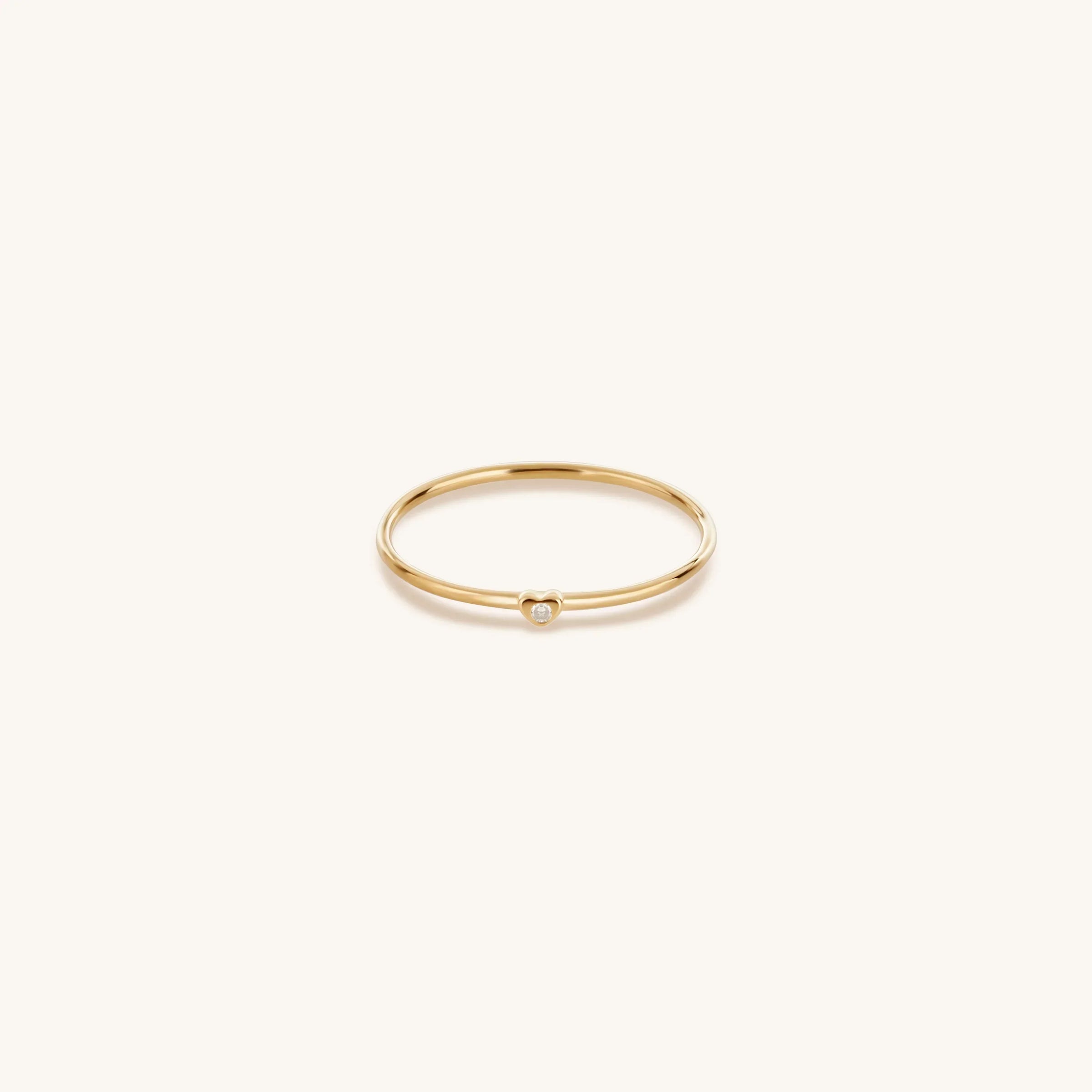 Grounded in Compassion Diamond Heart Ring