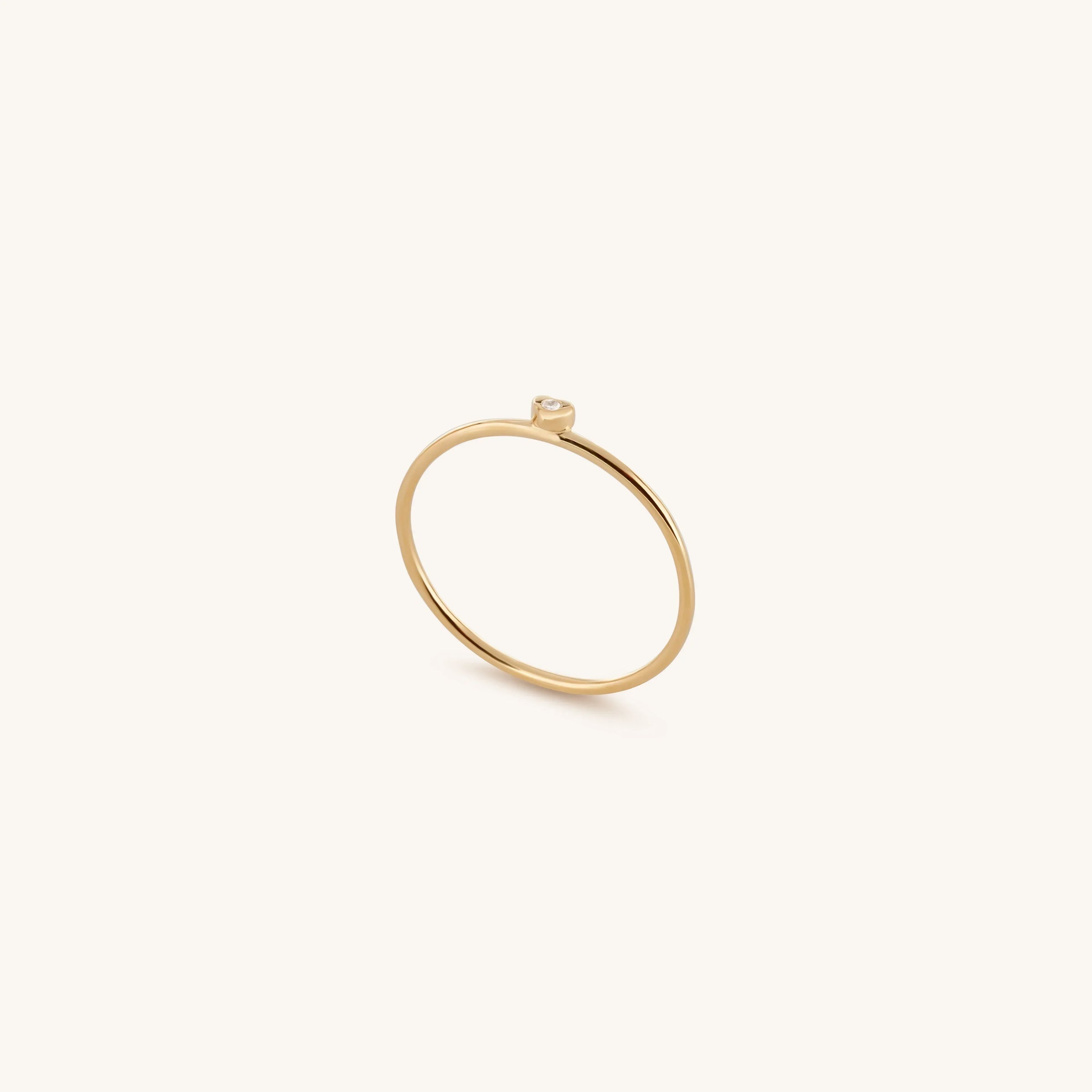 Grounded in Compassion Diamond Heart Ring