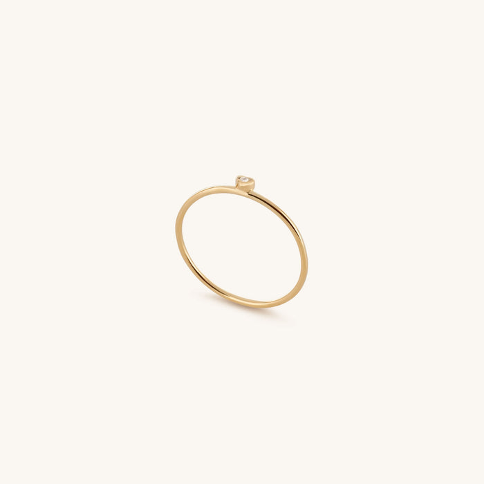 Grounded in Compassion Diamond Heart Ring