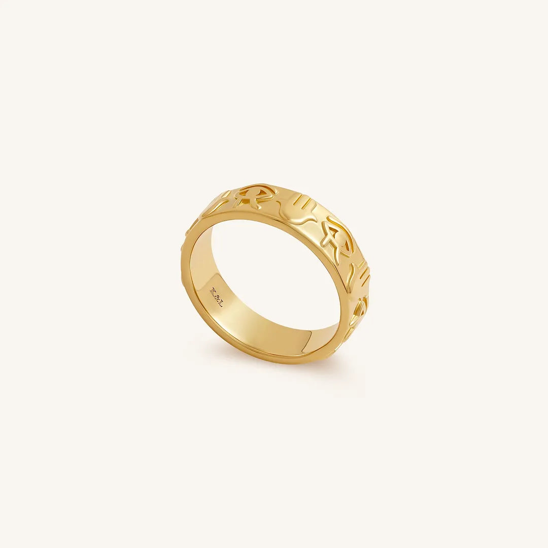 Sacred Vision Horus Hamsa Ring