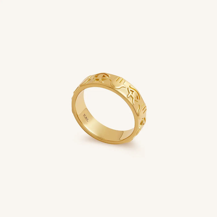 Sacred Vision Horus Hamsa Ring