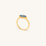 Prophetic Soul Lab Blue Opal Evil Eye Ring
