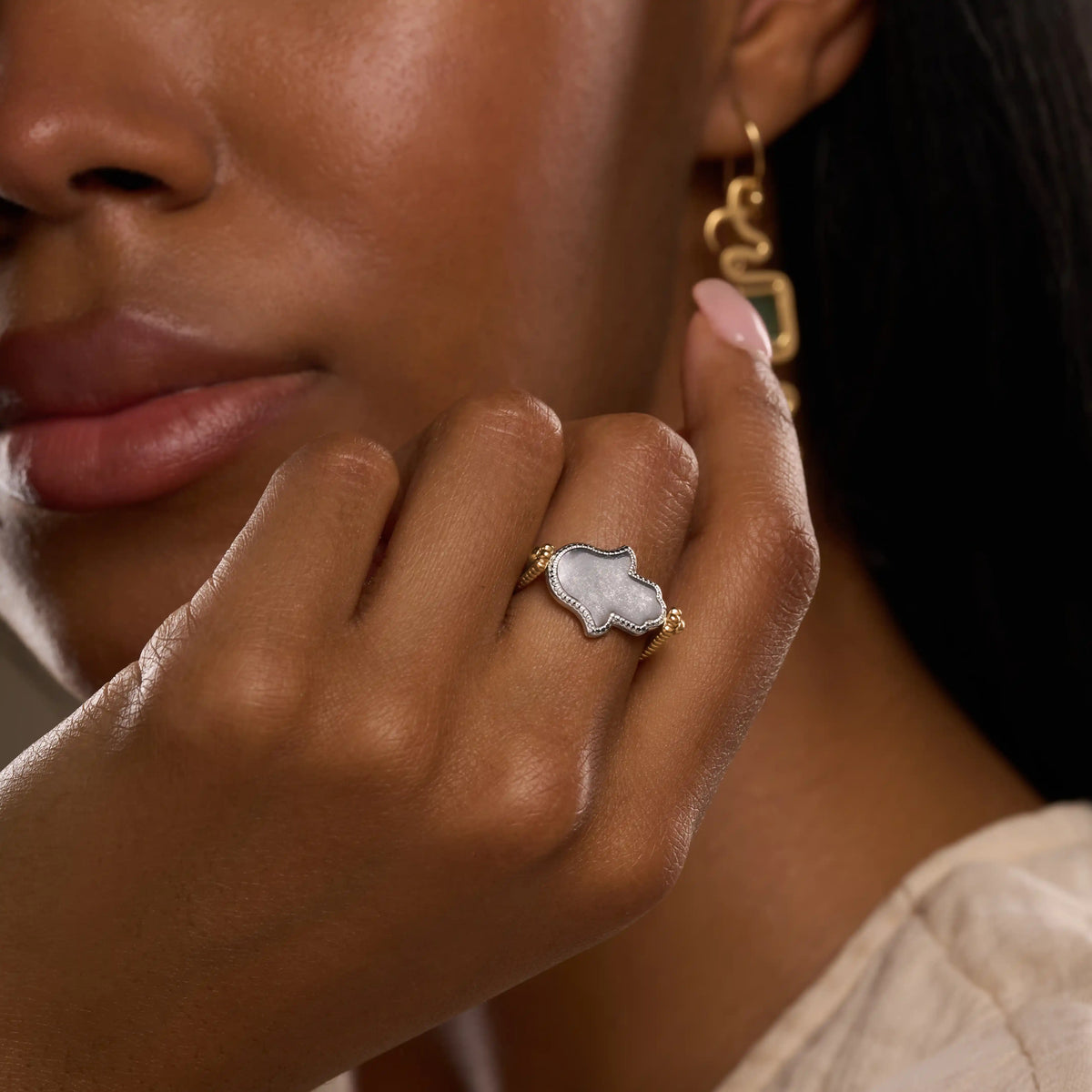 Sacred Shield Hamsa Ring