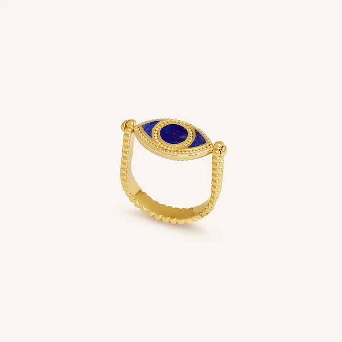 Radiant Tides Multi-Stone Evil Eye Ring