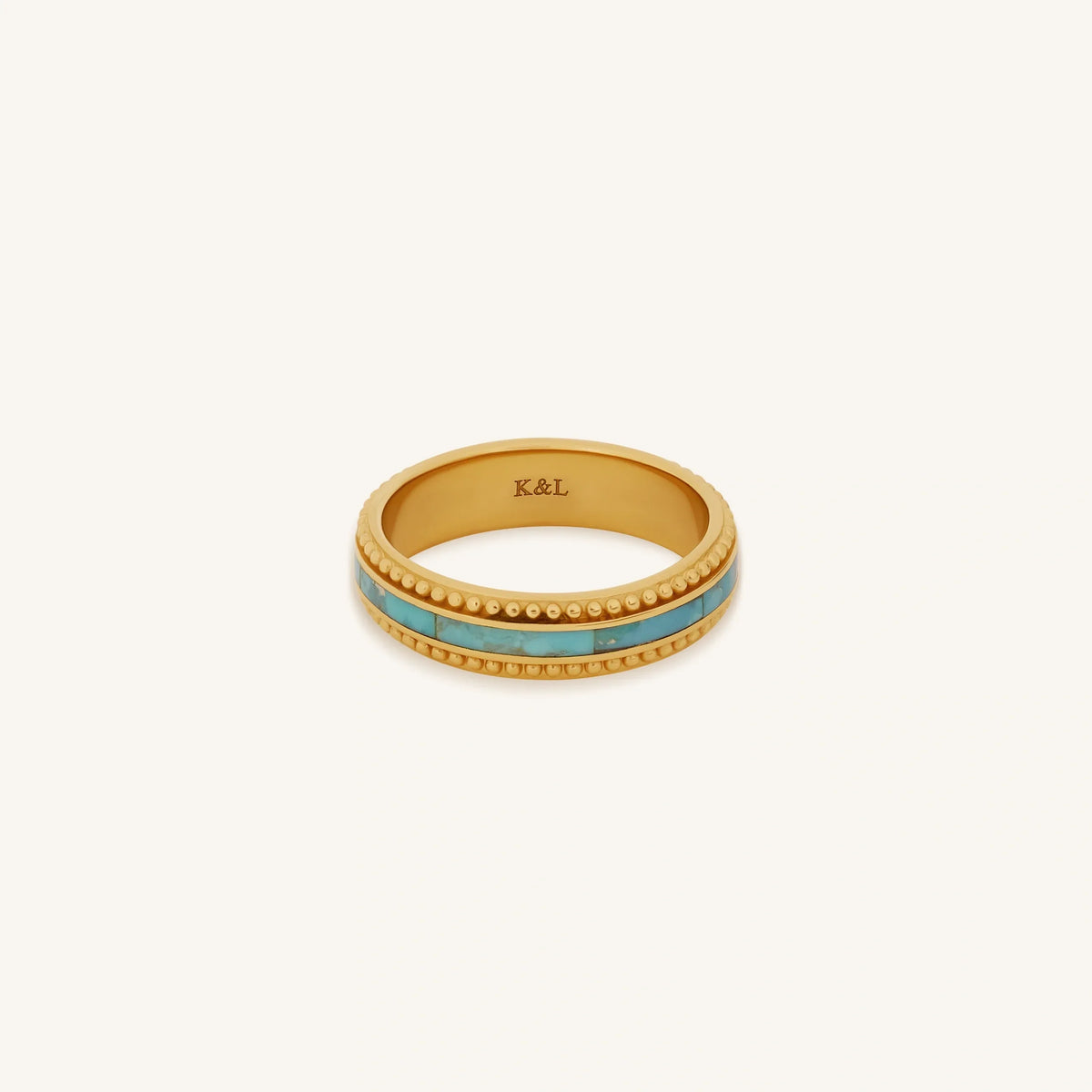 Brilliant Elegance Turquoise Gold Ring