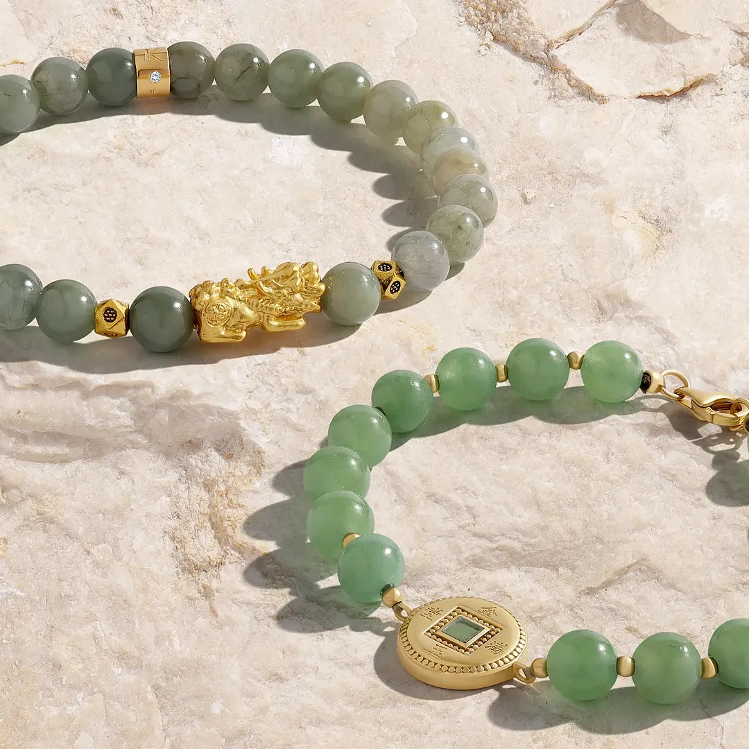Untamed Spirit Jade Dragon Feng Shui Bracelet