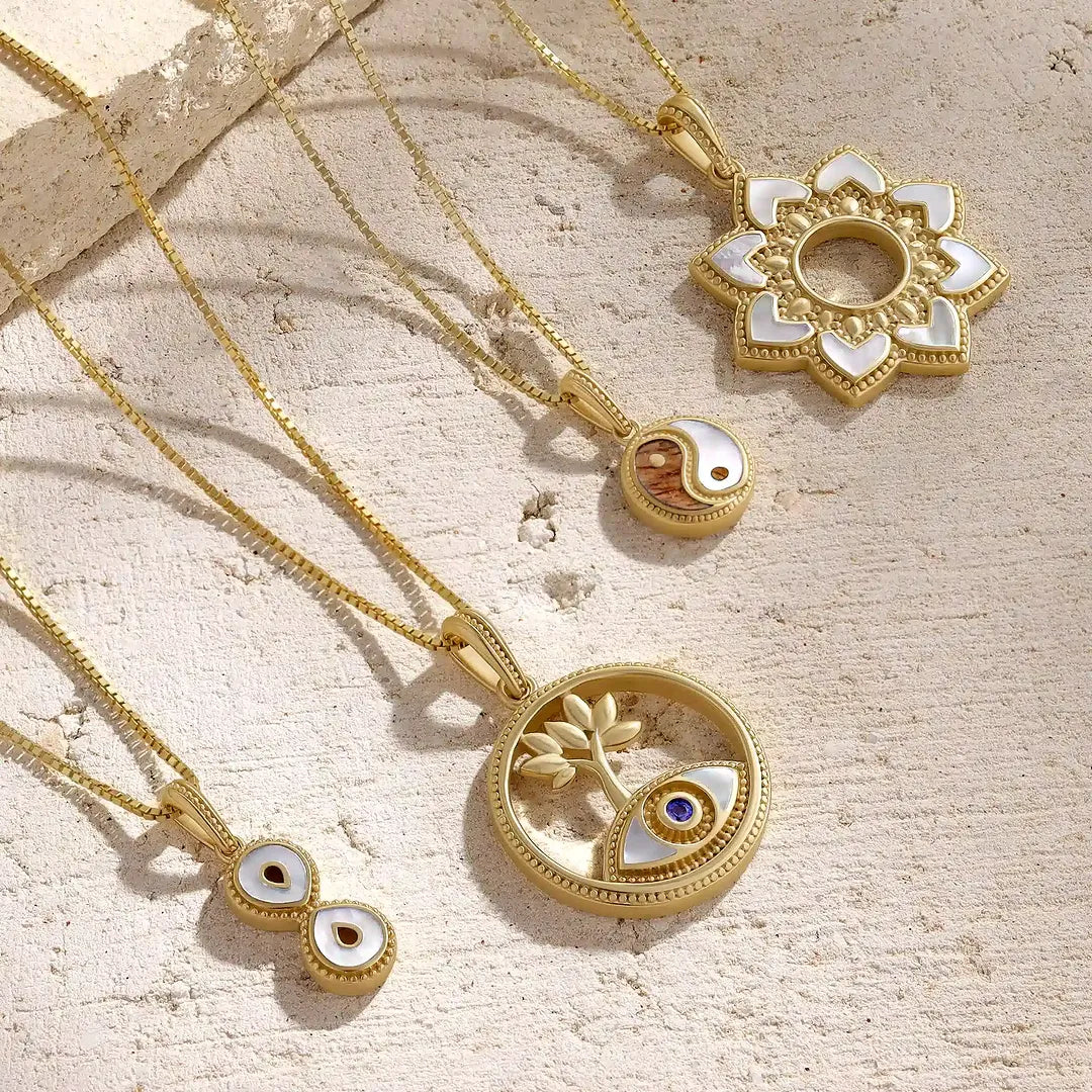 Eternal Balance Tree of Life Sapphire Necklace