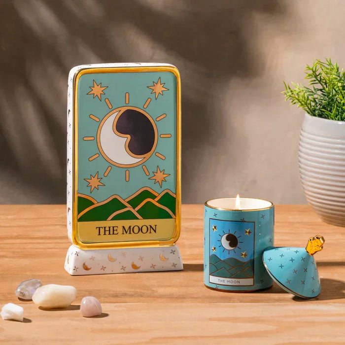 Moon Tarot Candle and Statue Bundle