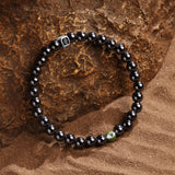 Vibrational Reset - Hematite Evil Eye Bracelet