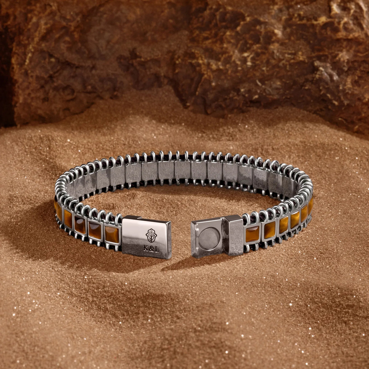 Rooted Ascension Tiger's Eye Magnetic Bracelet