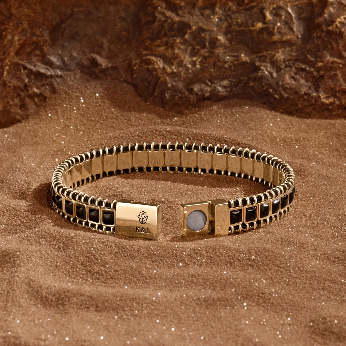 Spiritual Liberator Onyx Magnetic Bracelet
