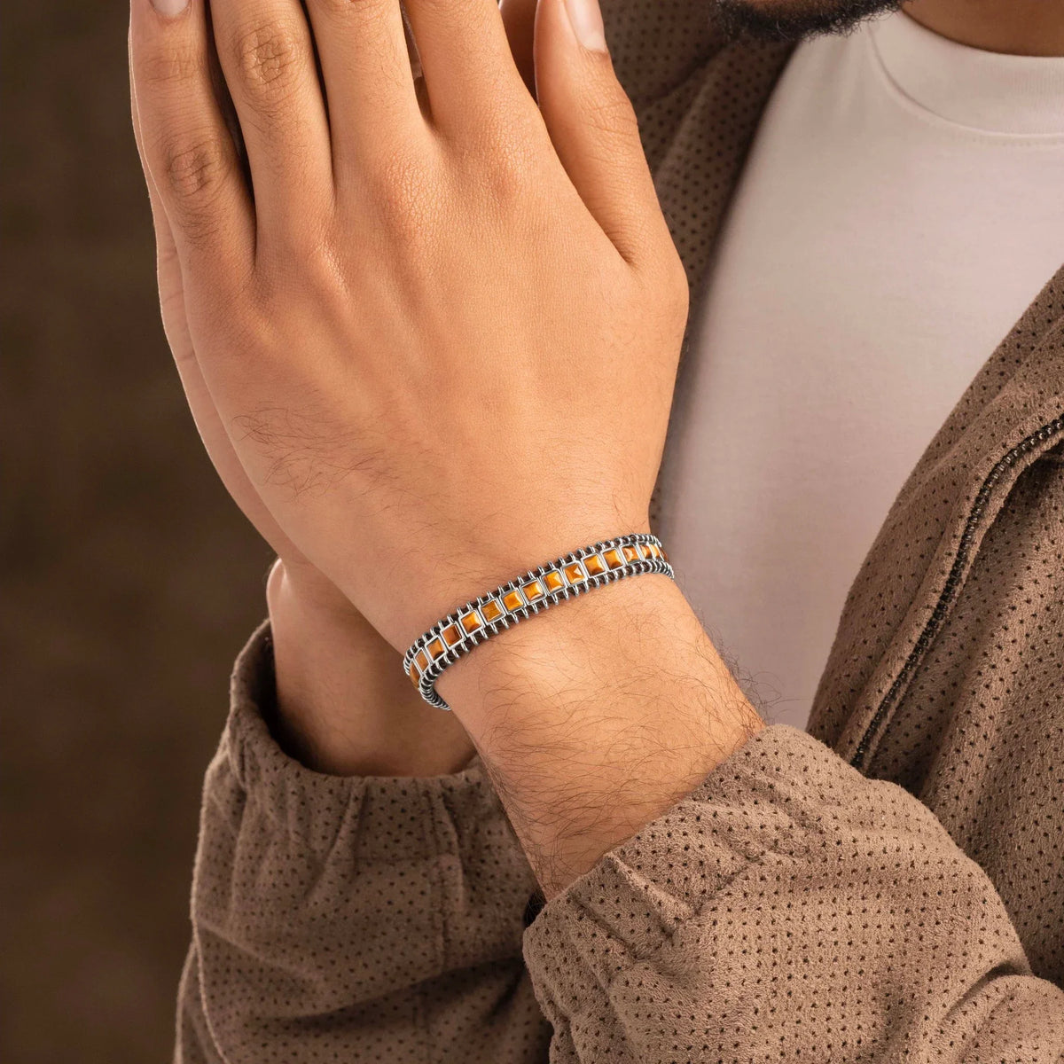 Rooted Ascension Tiger's Eye Magnetic Bracelet