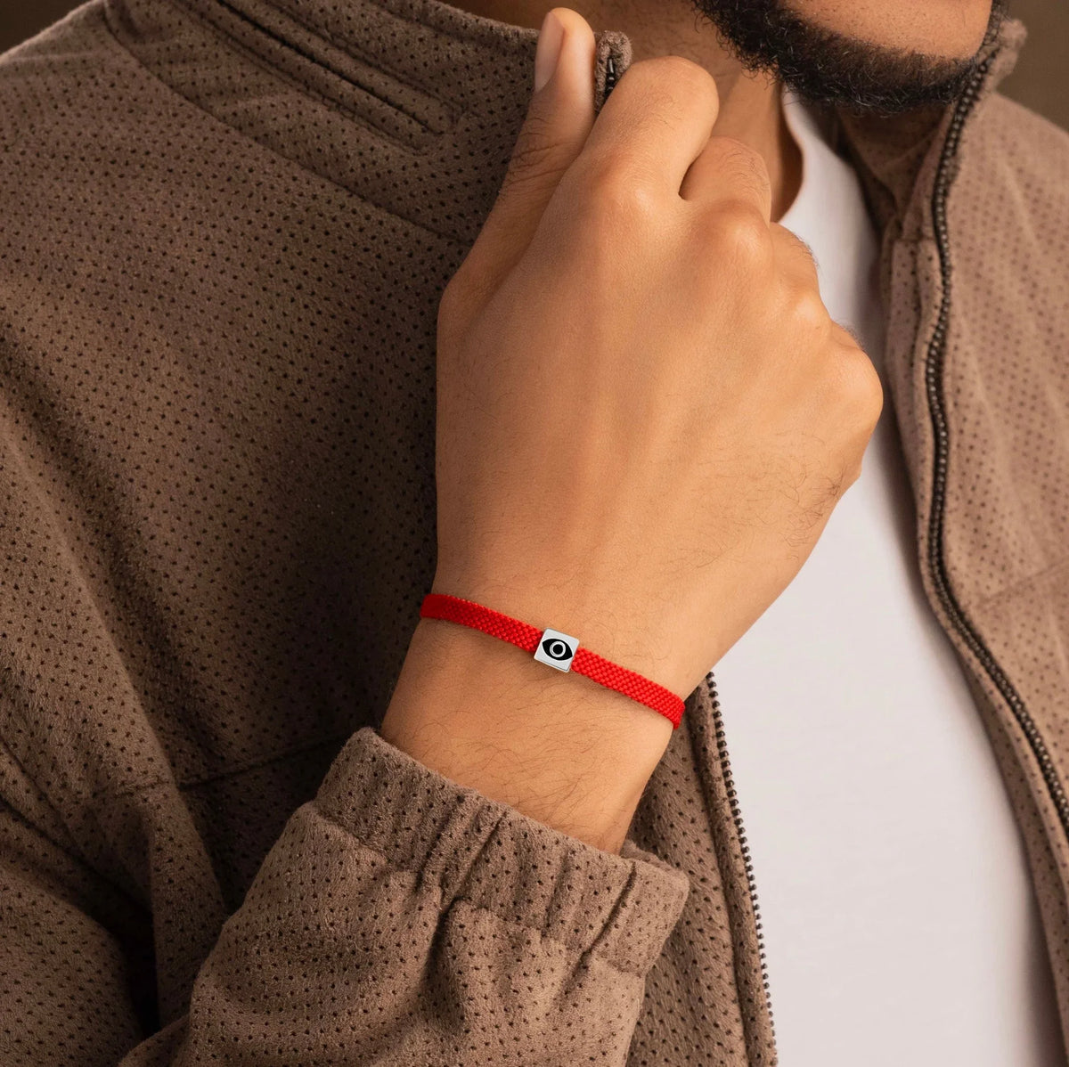 Watchful Eye Men's Red String Bracelet