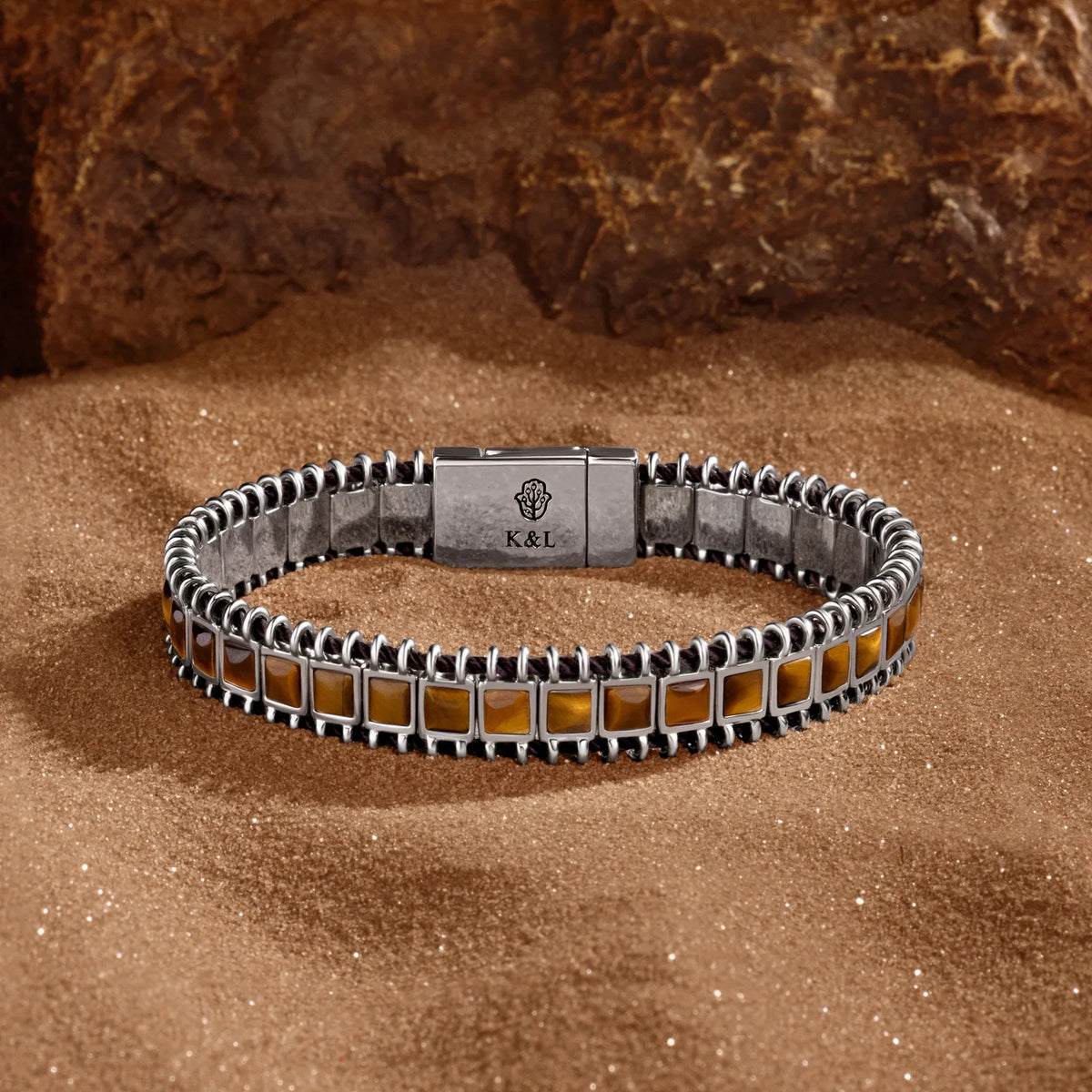 Rooted Ascension Tiger's Eye Magnetic Bracelet