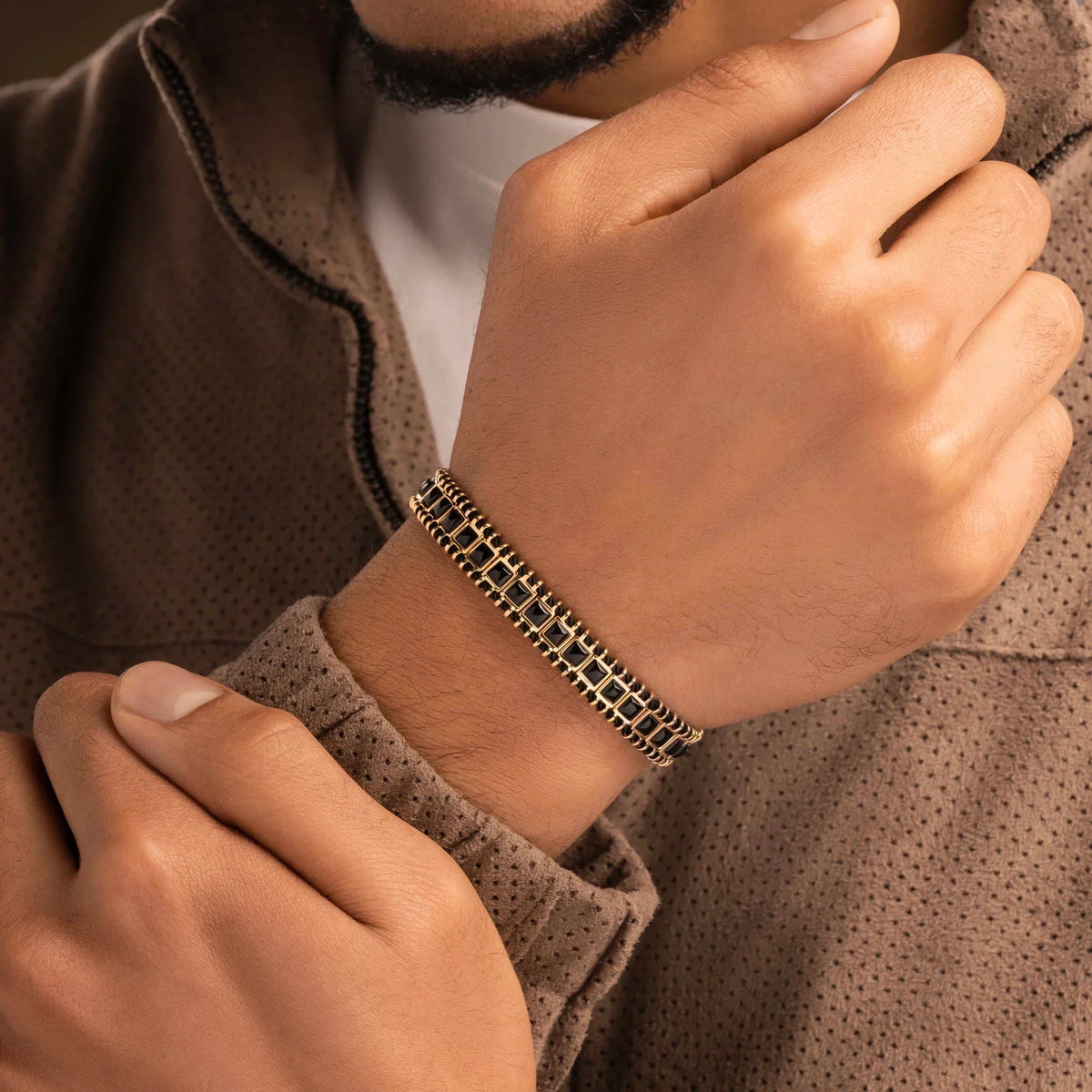Spiritual Liberator Onyx Magnetic Bracelet