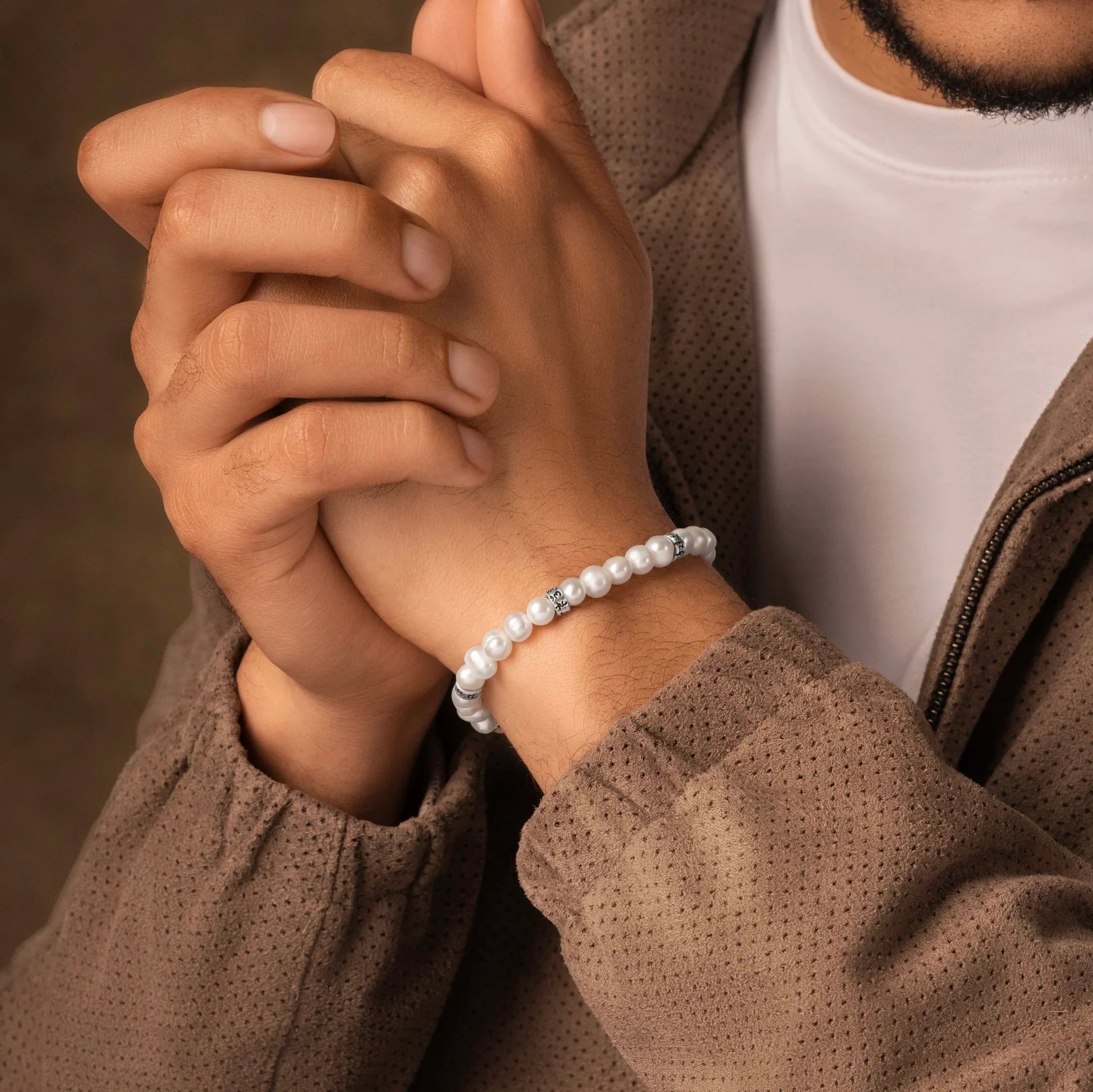 Sacred Wisdom - Pearl Mantra Bracelet