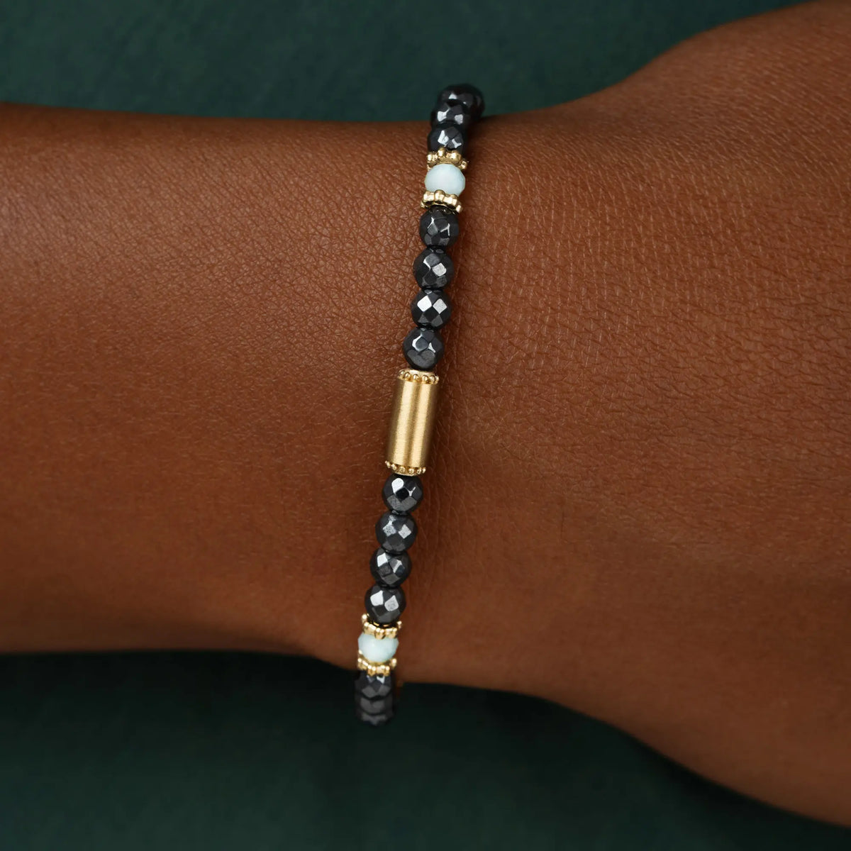 Serene Path Hematite & Amazonite Bracelet