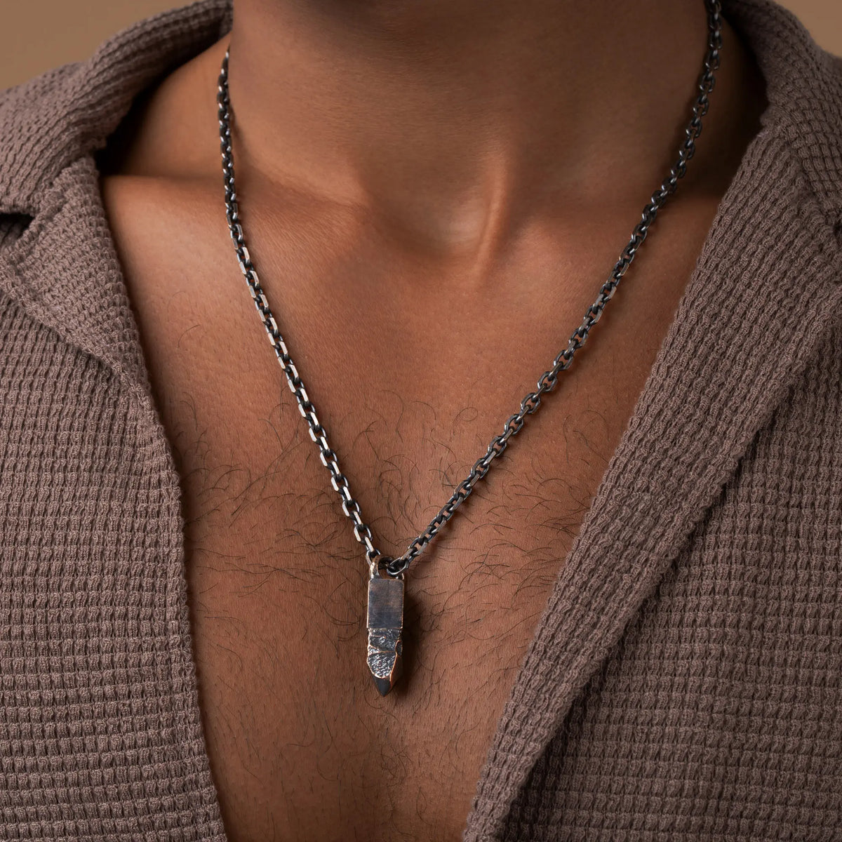 Obsidian Forge Core Balance Pendant Necklace