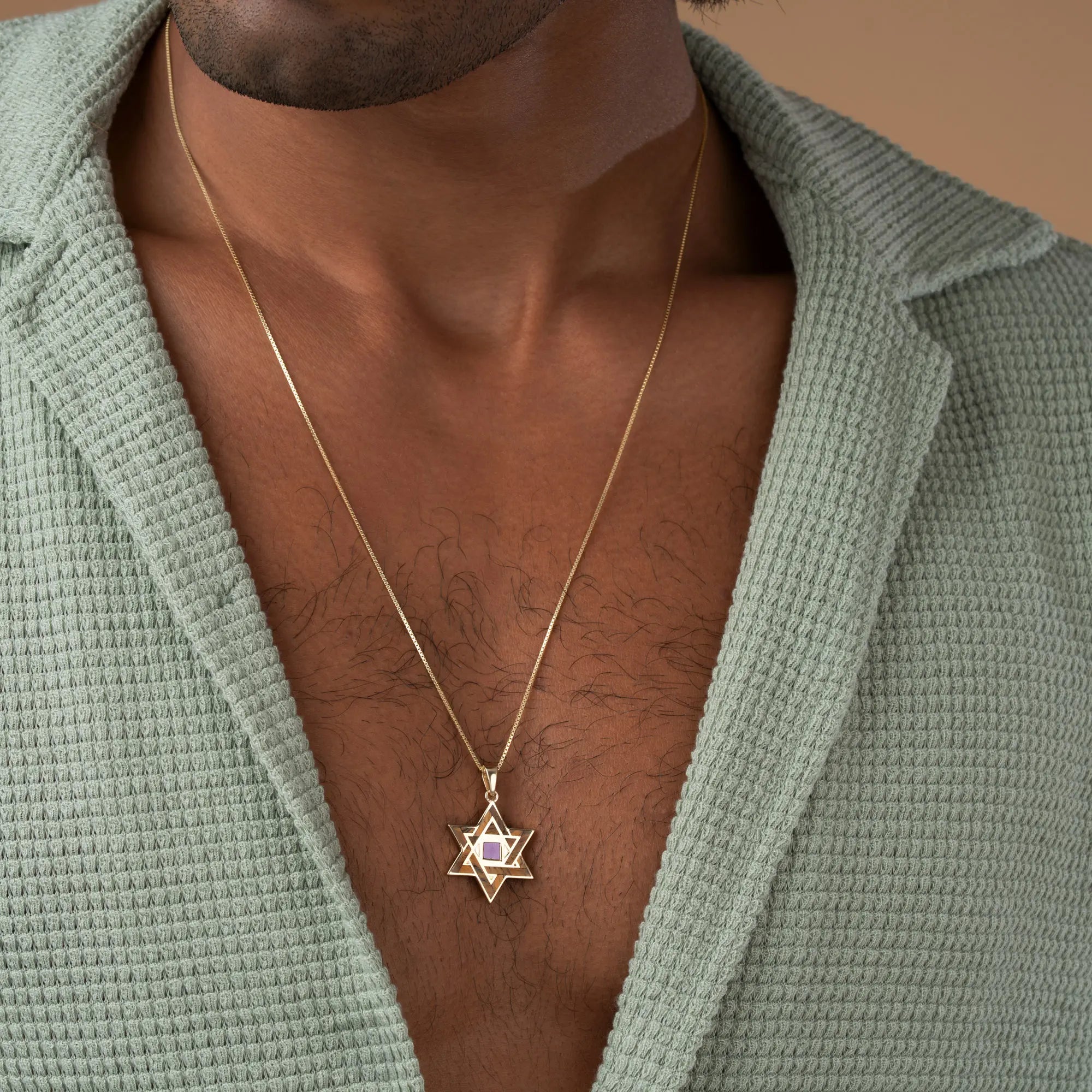 Radiant Legacy Star of David Torah Nano Chip Necklace